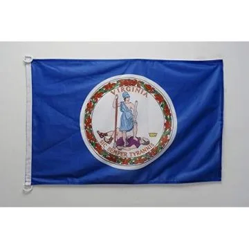 Drapeau Virginie 90x60cm - Drapeau Etat américain - USA - Etats-Unis 60 x 90 cm Spécial Extérieur - Drapeaux