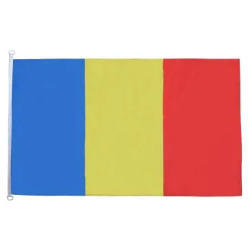 DRAPEAU ROUMANIE 150x90cm oeillets - DRAPEAU ROUMAIN 90 x 150 cm Spécial Extérieur - DRAPEAUX