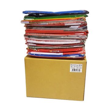 kit 32 Banderas del mundial 90x60cm - Compra/Venta Bandera de la Copa Mundial de Fútbol de 2022 Catar 60 x 90 cm