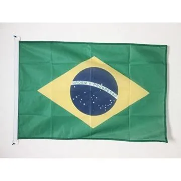 DRAPEAU BRÍ?SIL 150x90cm - DRAPEAU BRÍ?SILIEN 90 x 150 cm Spécial Extérieur - DRAPEAUX