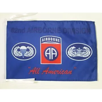 DRAPEAU USA AIRBORNE 82E 45x30cm - PAVILLON AMÉRICAIN ? ARMÉE ETATS-UNIS  30 x 45 cm haute qualité