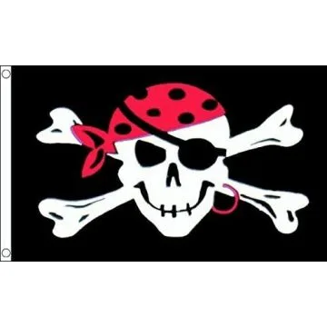 DRAPEAU PIRATE ONE EYED JACK 150x90cm - DRAPEAU CORSAIRE 90 x 150 cm - DRAPEAUX