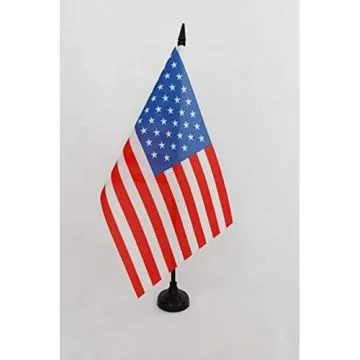 Drapeau de table Etats-Unis 1896-1908 45 étoiles 21x14cm - PETIT Drapeaux DE BUREAU américain ancien 14 x 21 cm