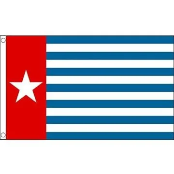 DRAPEAU ORGANISATION POUR UNE PAPOUASIE LIBRE 150x90cm - DRAPEAU DE L\'OPM 90 x 150 cm - DRAPEAUX