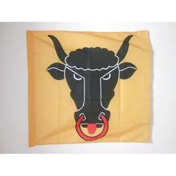 DRAPEAU CANTON D\'URI 90x90cm - DRAPEAU URI - UR SUISSE 90 x 90 cm Fourreau pour hampe