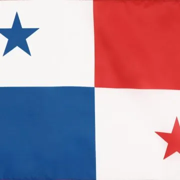 DRAPEAU PANAMA 45x30cm - PAVILLON PANAMÍ?EN 30 x 45 cm polyester léger