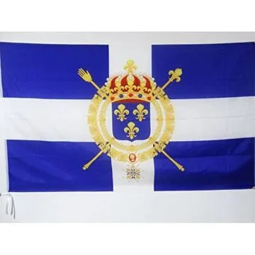 DRAPEAU MARINE CIVILE FRANÇAISE XVIIIE SIÈCLE 90x60cm - DRAPEAU PAVILLON ROYAUME DE FRANCE 60 x 90 cm Fourreau pour hampe