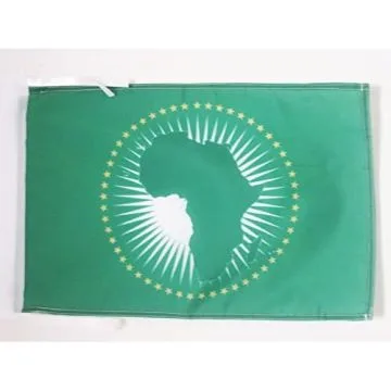 DRAPEAU UNION AFRICAINE 45x30cm - PAVILLON AFRICAIN 30 x 45 cm haute qualité