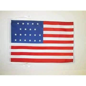 DRAPEAU ETATS-UNIS 1819-1820 21 ÉTOILES 45x30cm - PAVILLON AMÉRICAIN ANCIEN 30 x 45 cm haute qualité