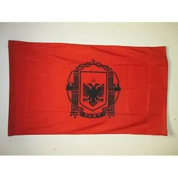 DRAPEAU ROYAUME ALBANAIS 1939-1944 90x60cm - DRAPEAU ROYAL D\'ALBANIE 60 x 90 cm Fourreau pour hampe