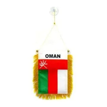 FANION OMAN 15x10cm - Mini drapeau OMANAIS 10 x 15 cm spécial voiture - Bannière