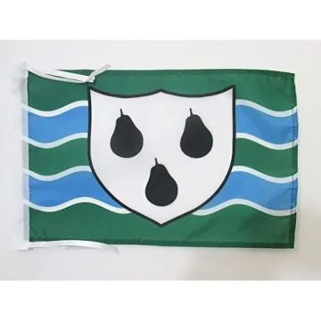 DRAPEAU COMTÍ? DE WORCESTERSHIRE 45x30cm - PAVILLON COUNTY OF WORCS. - ANGLETERRE 30 x 45 cm haute qualité