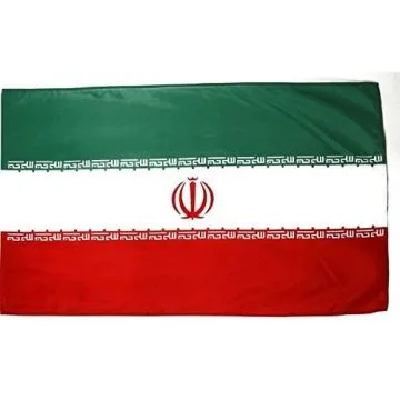 DRAPEAU IRAN 250x150cm - DRAPEAU IRANIEN 150 x 250 cm Fourreau pour hampe