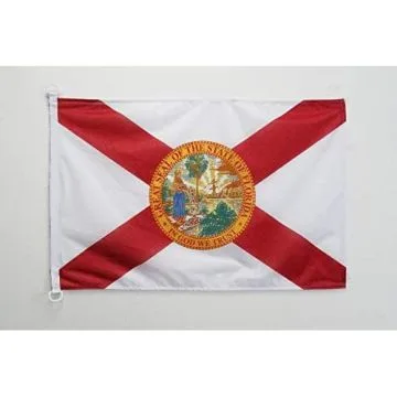 Pavillon nautique Floride 45x30cm - Drapeau de bateau floridien - Etat américain - USA - Etats-Unis 30 x 45 cm