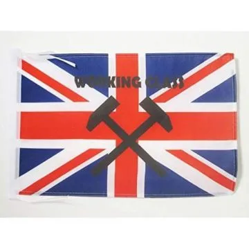 DRAPEAU ROYAUME-UNI WORKING CLASS 45x30cm - PAVILLON ANGLAIS - UK 30 x 45 cm haute qualité