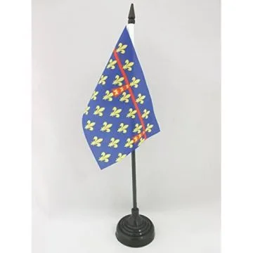 DRAPEAU DE TABLE COMTÉ D\'ARTOIS 15x10cm - PETIT DRAPEAUX DE BUREAU PROVINCE FRANCE - ARRAS 10 x 15 cm