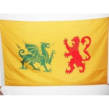 DRAPEAU ROYAUME DE GALICE 410-585 90x60cm - DRAPEAU REINO DE GALICIA - ESPAGNE 60 x 90 cm Fourreau pour hampe