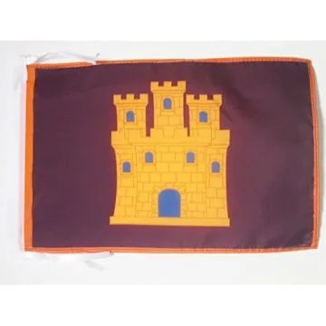 DRAPEAU CASTILLE INDÉPENDENTISTE 45x30cm - PAVILLON RÉGIONALISTE CASTILLAN - CASTILLA 30 x 45 cm haute qualité