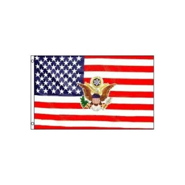 DRAPEAU ETATS-UNIS AVEC LOGO DU PRÉSIDENT 150x90cm - DRAPEAU AMÉRICAIN - USA 90 x 150 cm - DRAPEAUX