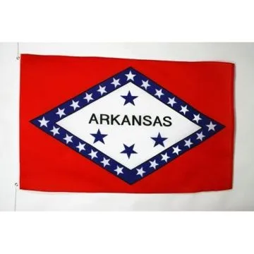 DRAPEAU ARKANSAS 150x90cm - DRAPEAU ETAT AMÉRICAIN - USA - ETATS-UNIS 90 x 150 cm Polyester léger