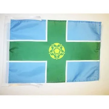 DRAPEAU COMTÉ DE DERBYSHIRE 45x30cm - PAVILLON COUNTY OF DERBYS. - ANGLETERRE 30 x 45 cm haute qualité