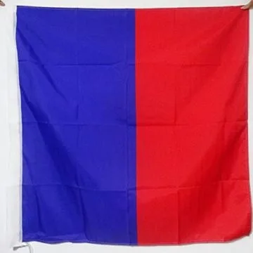 DRAPEAU VILLE DE PARIS SANS ARMES 90x90cm - DRAPEAU PARISIEN SANS Í?CUSSON 90 x 90 cm Fourreau pour hampe
