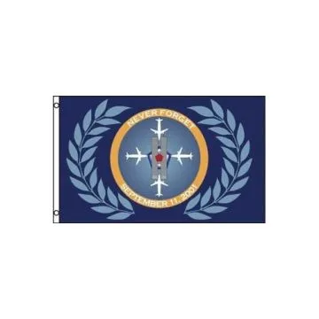 DRAPEAU SOUVENIR HÉROS DU 11 SEPTEMBRE 2001 150x90cm - DRAPEAU MÉMOIRE 11 09 90 x 150 cm - DRAPEAUX