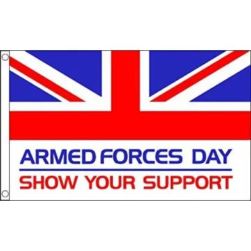 Drapeau Jour des forces armées du Royaume-Uni 250x150cm - GRAND Drapeau Armed Forces Day 150 x 250 cm