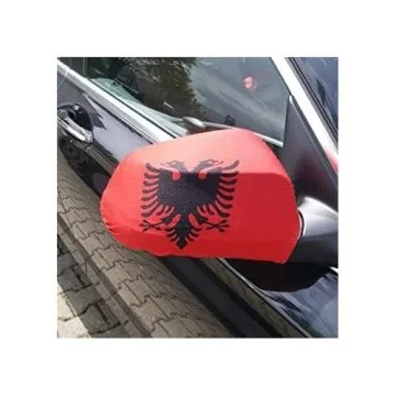 Drapeau rétroviseur ALBANIE Lot de  2 - Drapeaux pour voiture albanais