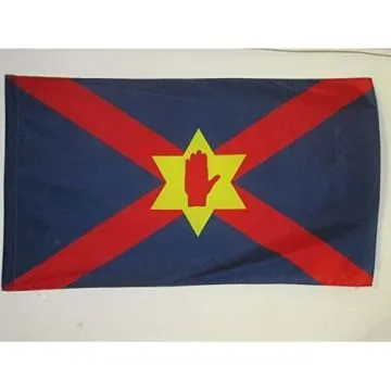 DRAPEAU ULSTER NATION 90x60cm - DRAPEAU NATIONALISTE NORD-IRLANDAIS - IRLANDE DU NORD 60 x 90 cm Fourreau pour hampe