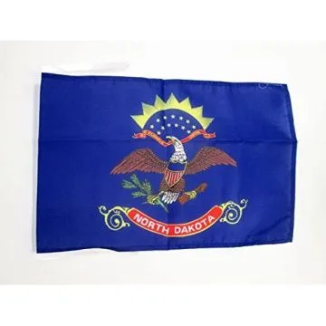 DRAPEAU DAKOTA DU NORD 45x30cm - PAVILLON ETAT AMÉRICAIN - USA - ETATS-UNIS 30 x 45 cm haute qualité