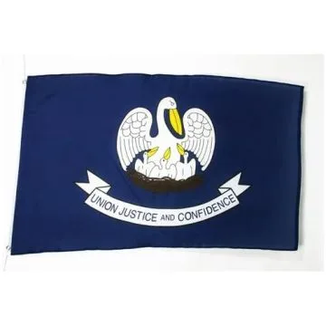 DRAPEAU LOUISIANE 150x90cm - DRAPEAU ETAT AMÉRICAIN - USA - ETATS-UNIS 90 x 150 cm Polyester léger
