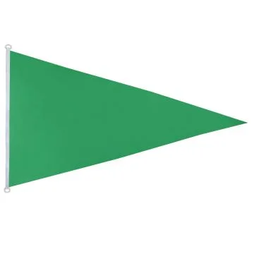 Drapeau Plage vert triangle 150x90cm - Drapeau flamme de baignade verte 90 x 150 cm Spécial Extérieur - Drapeaux