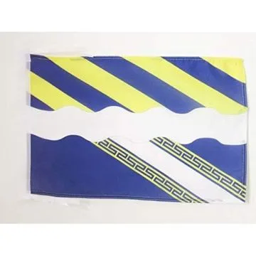 DRAPEAU AISNE 45x30cm - PAVILLON DÉPARTEMENT FRANÇAIS - PICARDIE 30 x 45 cm haute qualité