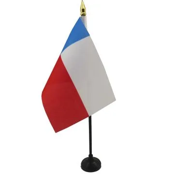 DRAPEAU DE TABLE TEXAS 15x10cm - PETIT DRAPEAUX DE BUREAU TEXAN - ETAT AMÉRICAIN - USA - ETATS-UNIS 10 x 15 cm pointe dorée