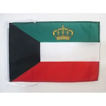 DRAPEAU ETENDARD ROYAL DE JORDANIE 45x30cm - PAVILLON ROYAUME JORDANIEN 30 x 45 cm haute qualité