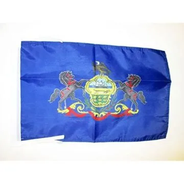 DRAPEAU PENNSYLVANIE 45x30cm - PAVILLON ETAT AMÉRICAIN - USA - ETATS-UNIS 30 x 45 cm haute qualité