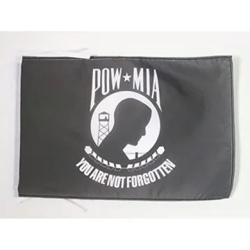 DRAPEAU USA POW MIA REMEMBER 45x30cm - PAVILLON AMÉRICAIN - ETATS-UNIS 30 x 45 cm haute qualité