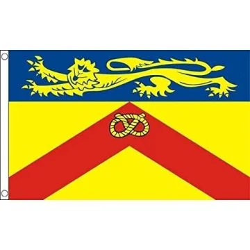 DRAPEAU COMTÉ DE STAFFORDSHIRE 150x90cm - DRAPEAU COUNTY OF STAFFS. - ANGLETERRE 90 x 150 cm - DRAPEAUX
