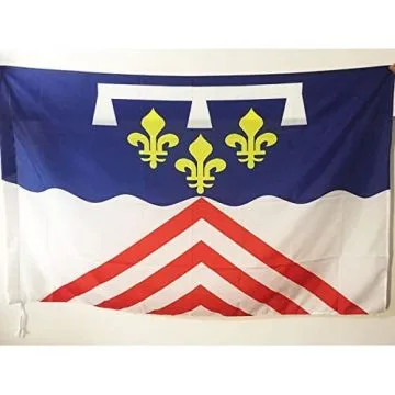 DRAPEAU EURE-ET-LOIR 90x60cm - DRAPEAU DÍ?PARTEMENT EURÍ?LIEN 60 x 90 cm Fourreau pour hampe