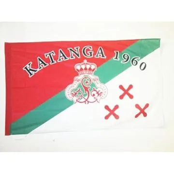 DRAPEAU KATANGA 1960 150x90cm - DRAPEAU Í?TAT DU KATANGA 90 x 150 cm Fourreau pour hampe