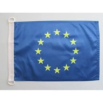 PAVILLON NAUTIQUE EUROPE 90x60cm - DRAPEAU DE BATEAU EUROPÉEN 60 x 90 cm