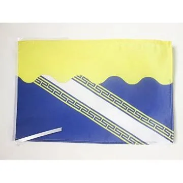 DRAPEAU AUBE 45x30cm - PAVILLON DÉPARTEMENT FRANÇAIS - CHAMPAGNE-ARDENNE 30 x 45 cm haute qualité