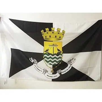 DRAPEAU LISBONNE 150x90cm - DRAPEAU VILLE DE LISBOA - PORTUGAL 90 x 150 cm Fourreau pour hampe