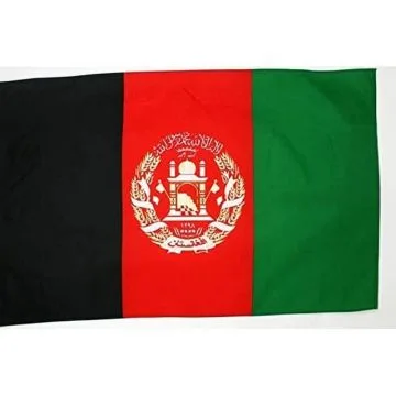 DRAPEAU AFGHANISTAN 250x150cm - DRAPEAU AFGHAN 150 x 250 cm Fourreau pour hampe