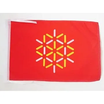 DRAPEAU LANGUEDOC-ROUSSILLON NOUVEAU 45x30cm - PAVILLON LANGUEDOCIEN - FRANCE 30 x 45 cm haute qualité