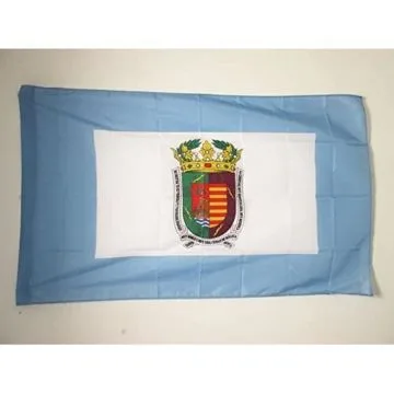 DRAPEAU PROVINCE DE MALAGA 150x90cm - DRAPEAU MALAGA EN ANDALOUSIE 90 x 150 cm Fourreau pour hampe
