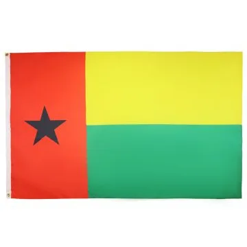 DRAPEAU GUINÉE-BISSAU 90x60cm - DRAPEAU BISSAU-GUINÉEN 60 x 90 cm - DRAPEAUX