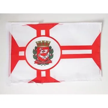 DRAPEAU SAO PAULO 45x30cm - PAVILLON VILLE DE SÍO PAULO AU BRÉSIL 30 x 45 cm haute qualité