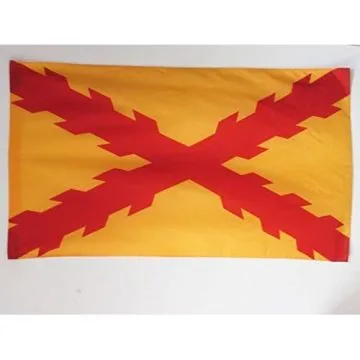 DRAPEAU ESPAGNE TERCIOS MORADOS VIEJOS 90x60cm - DRAPEAU EMPIRE ESPAGNOL 60 x 90 cm Fourreau pour hampe